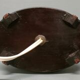 Vintage table lamp duck in pewter and gilded copper, patinated - 70s/80s - France