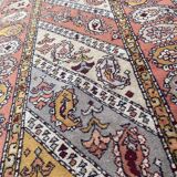 Vintage sinkiang carpet for handmade corridor 90x358 cm