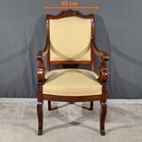 Mahogany Office Armchair, Restoration Period – Early 19th Century