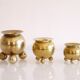 Vintage Scandinavian brass candle holders 1960