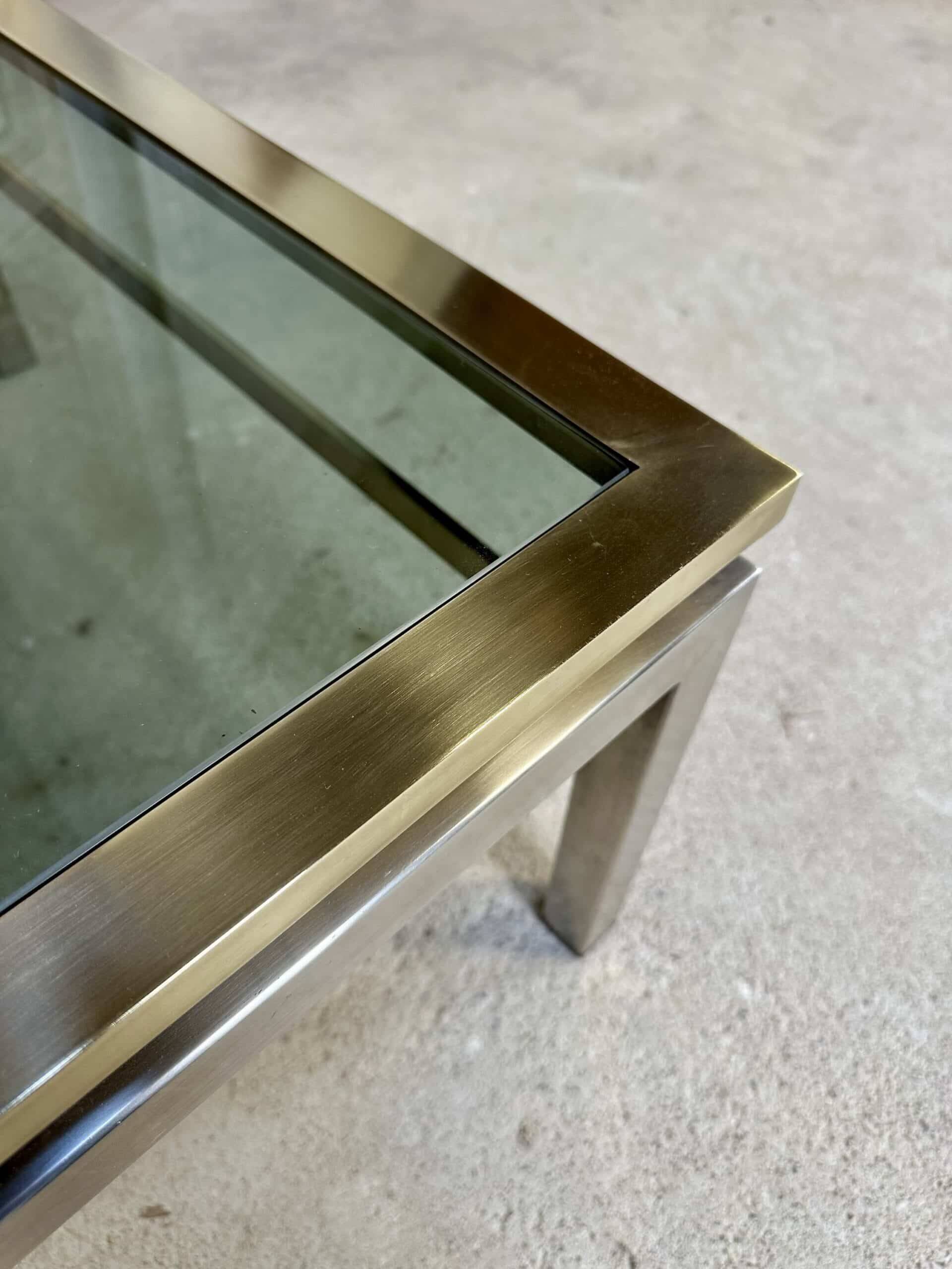 Small square coffee table by Guy Lefèvre for Maison Jansen circa 1970