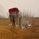 Set of 9 champagne flutes