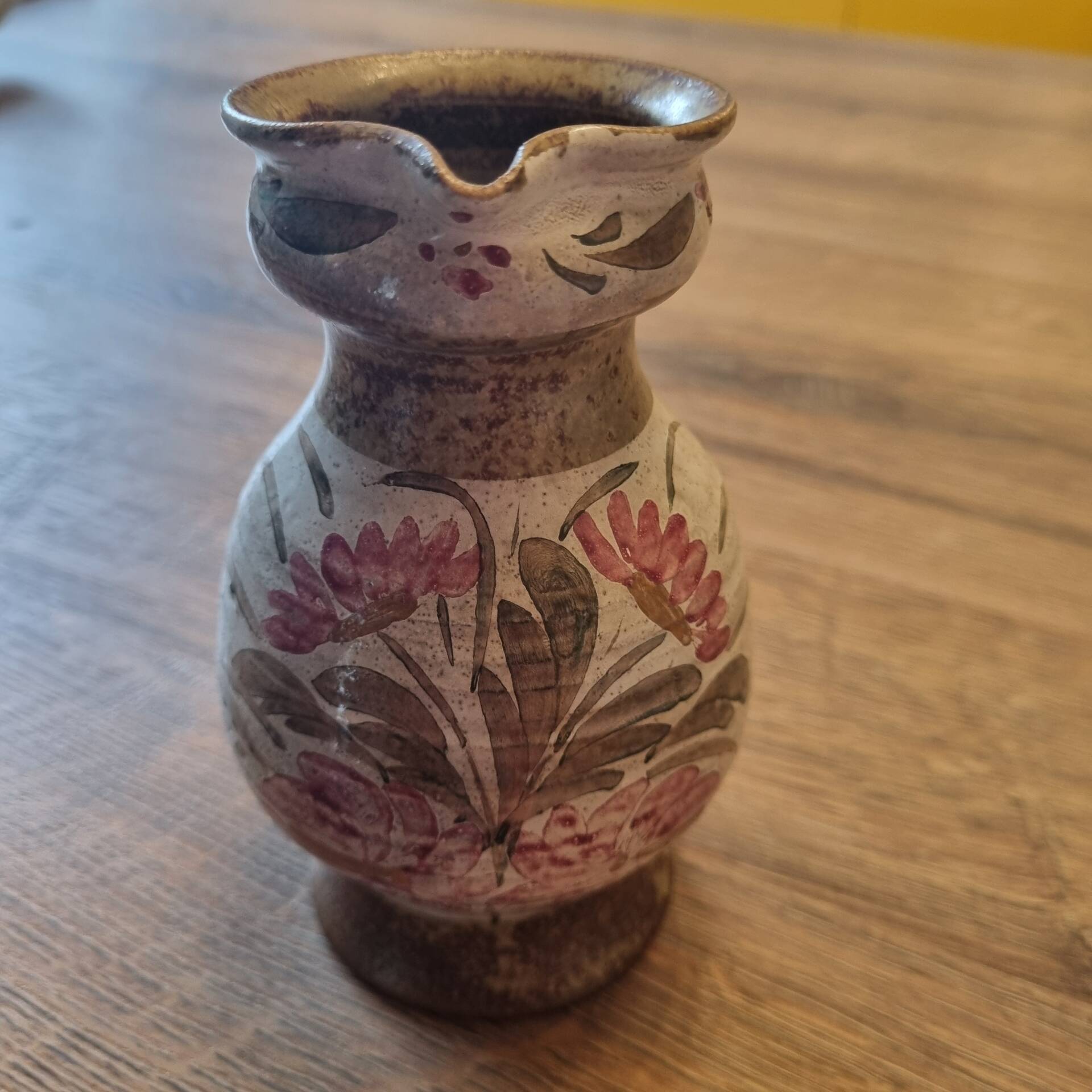 Ceramic stoneware pitcher Keraluc Quimper from the mid-20th century