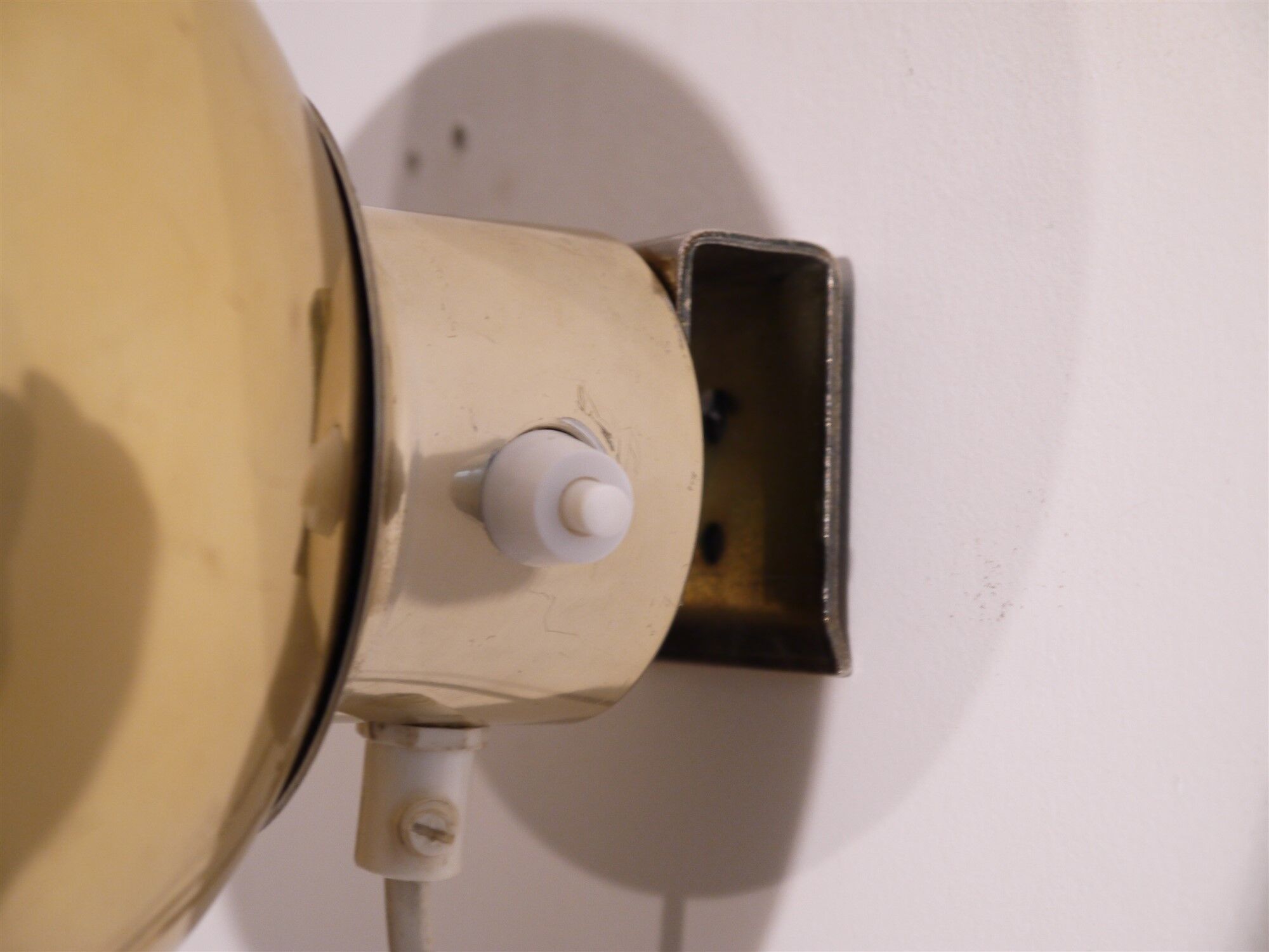 Pair of vintage brass wall lights