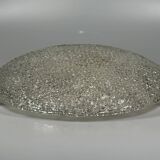 1960s 1970s Ice Glass Flush Mount from by Kaiser Leuchten Germany