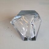 Grand cendrier triangulaire en cristal