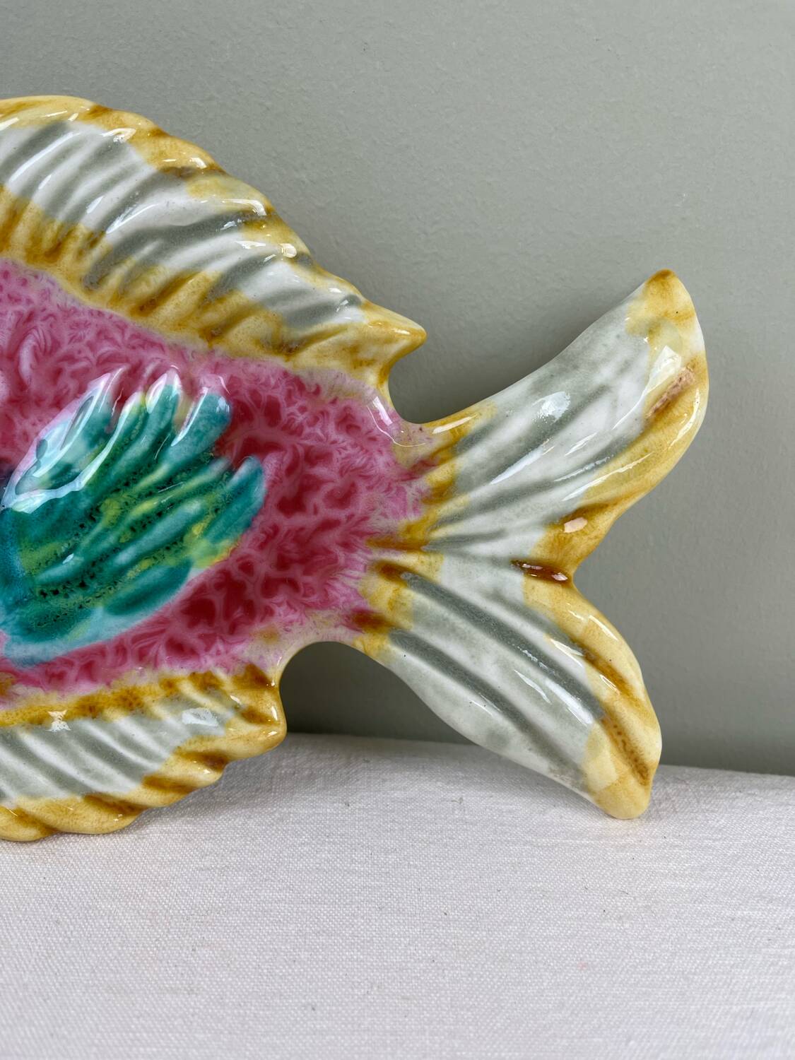 Fish-shaped trinket tray in Vallauris