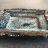 Vide-poche modernist bowl in glazed porcelain stoneware
