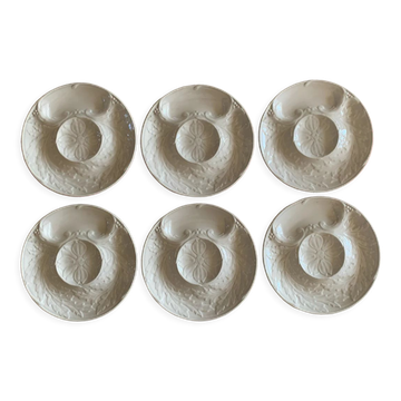 Gien asparagus plate set