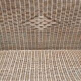 Vintage rattan bench