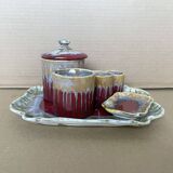 Set of De Bruyn Fives Lille ceramic pots