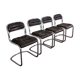 Suite de 4 chaises vintage années 70