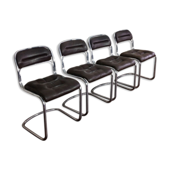 Set of 4 chairs vintage 70s