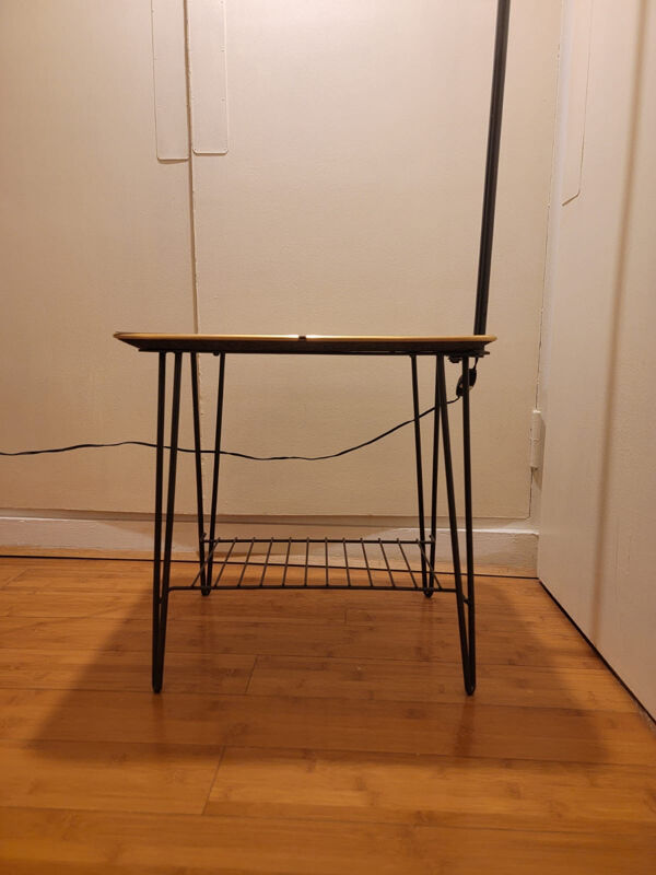 Table d’appoint luminaire vintage 50’s