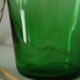 Thick glass vase from Italy, vintage.