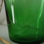 Thick glass vase from Italy, vintage.
