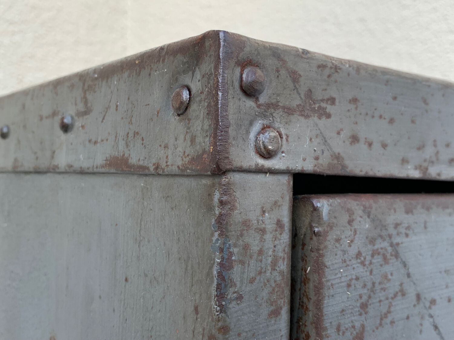 1940s industrial workshop locker room