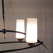 Modernist chandelier by Gaston Fossati for Les Ateliers d'art d'Uzes - 1950s