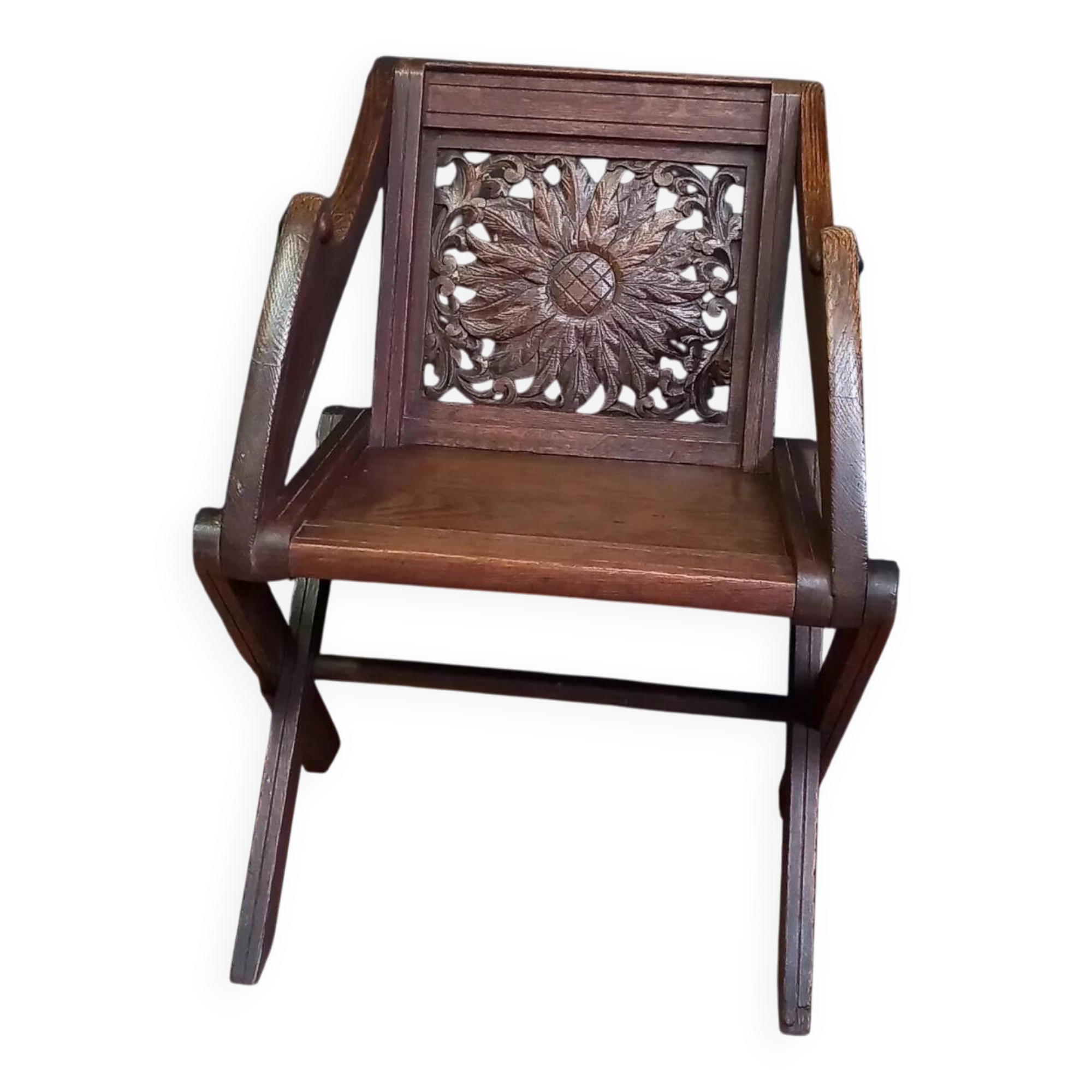 Antique Glastonbury priest chair