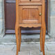 Pair of beds and Art Nouveau bedside in oak, France, circa 1910