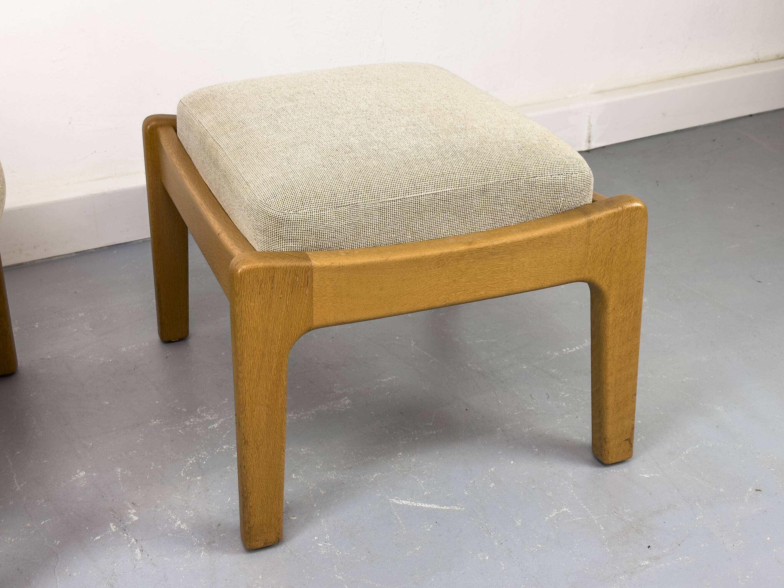 Danish Oak Lounge Chair and Ottoman by Juul Kristensen