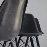6 Charles EAMES fiberglass chairs by Vitra