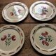 12 vintage dessert plates