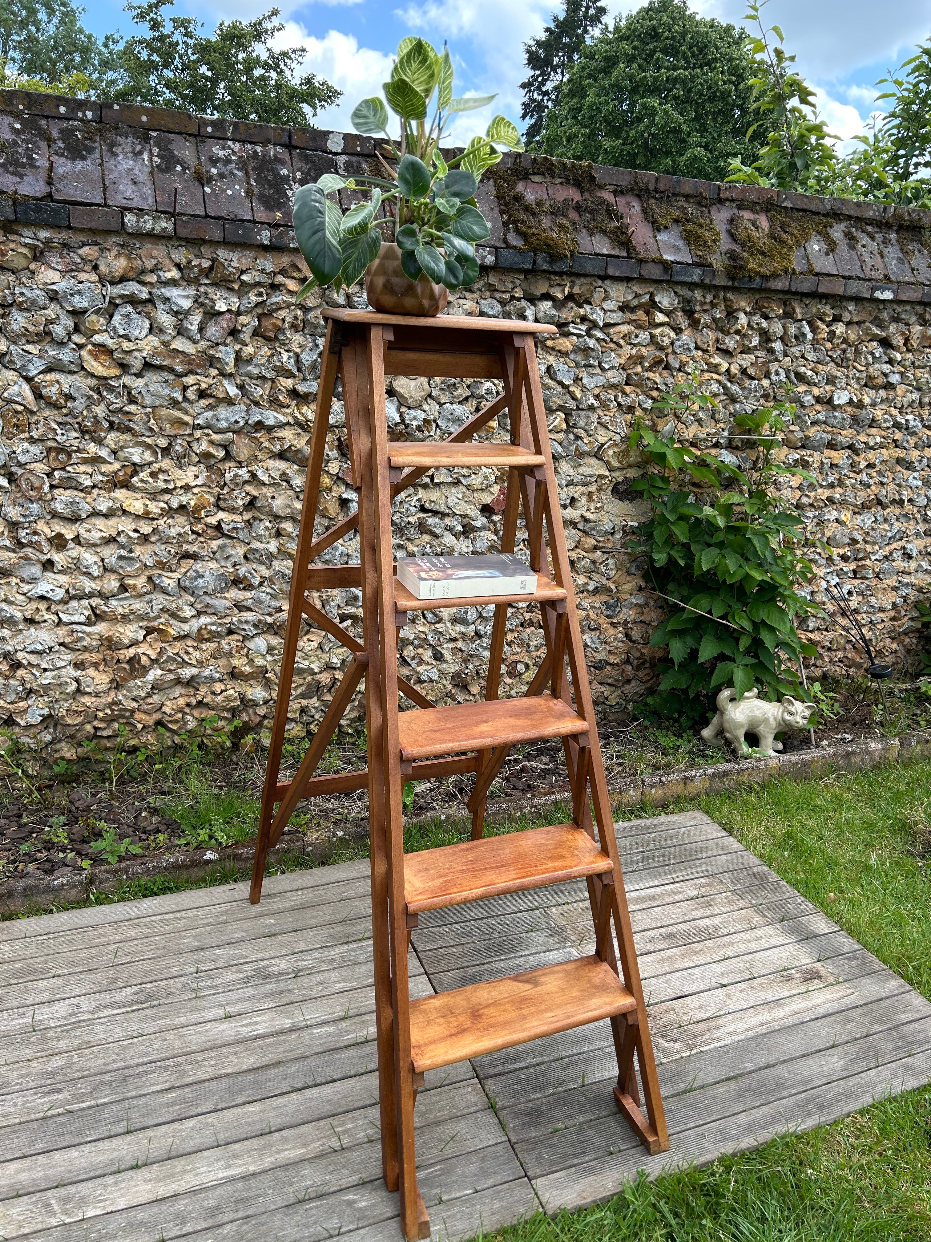 Antique beech step stool in perfect condition.