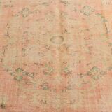 6x9 Vintage Peach Orange Rug, 175x270Cm