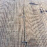 Table ancienne pliable en bois effet bambou desserte vintage