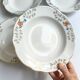 Lot de 4 assiettes creuses vintage Sarreguemines modèle Béarn fleurs