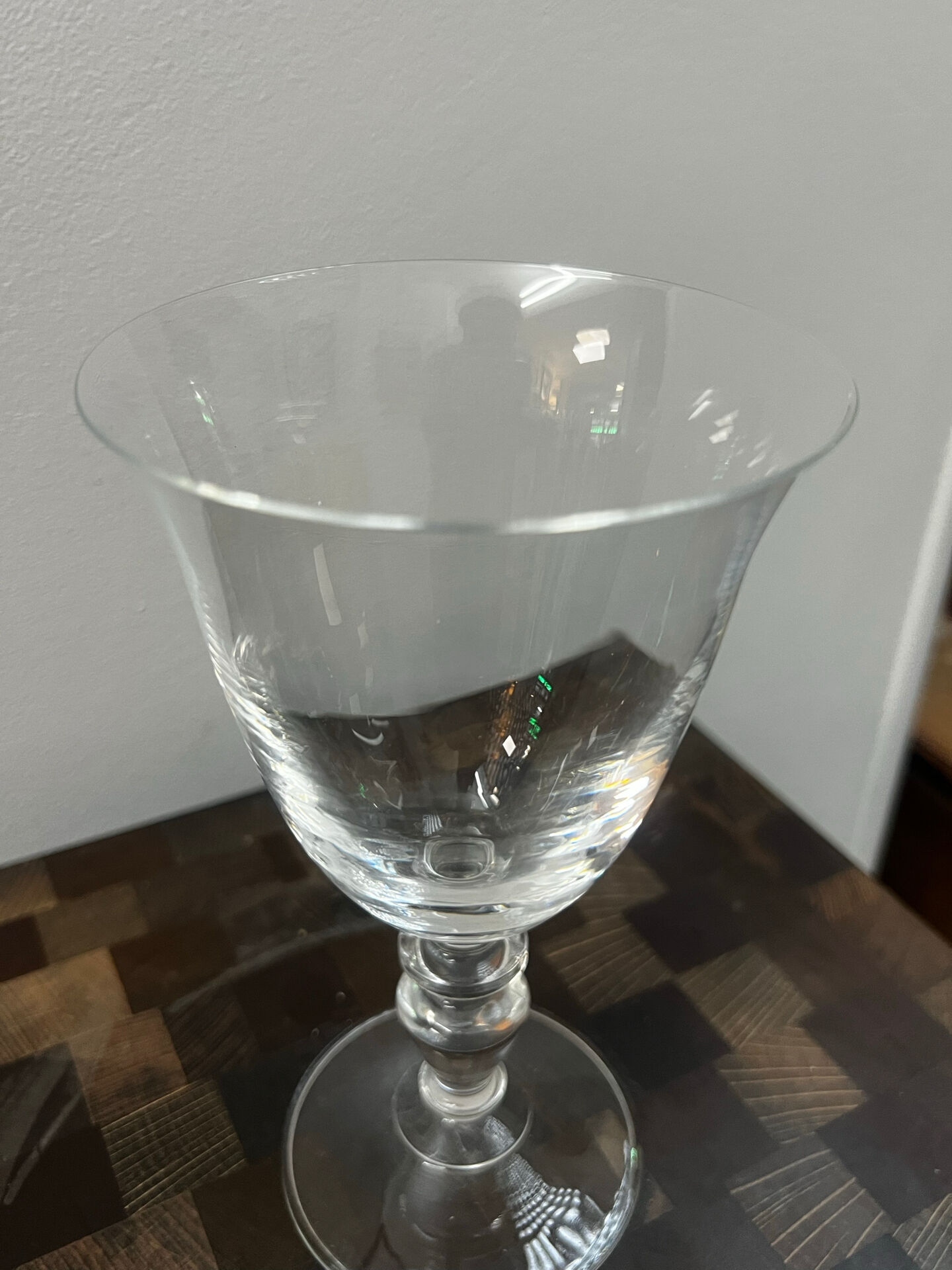 6 crystal glasses 1980