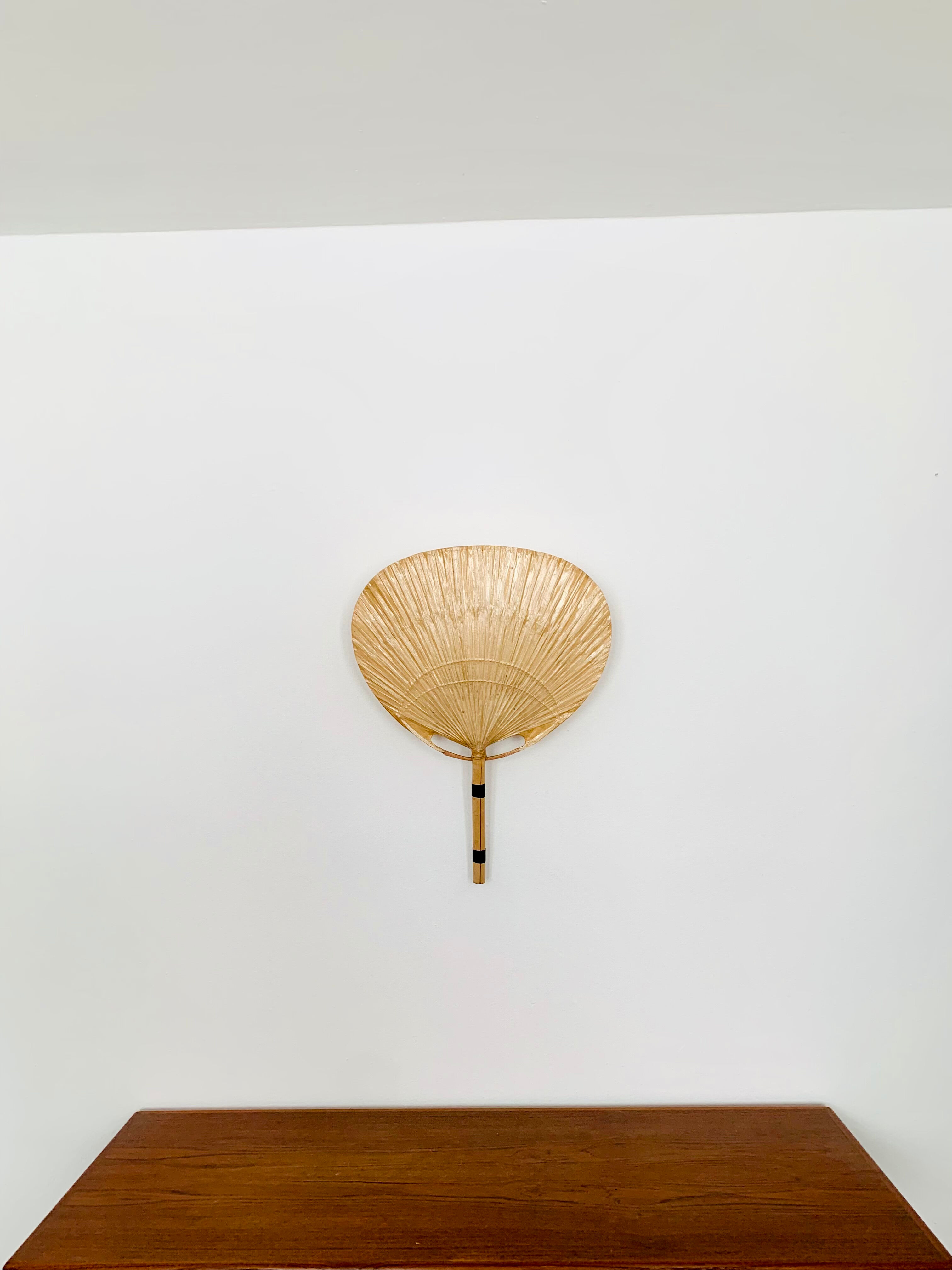 Uchiwa III bamboo wall lamp by Ingo Maurer for Design M