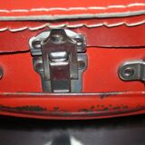 Small suitcase cardboard orange