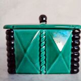 Art deco earthenware box