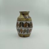 Baluster vase in earthenware by Jean-Claude Malarmey from Vallauris.