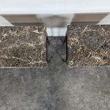 Louis XVI style bedside table with Pyrenean marble.