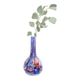 Murano vase, blue and red