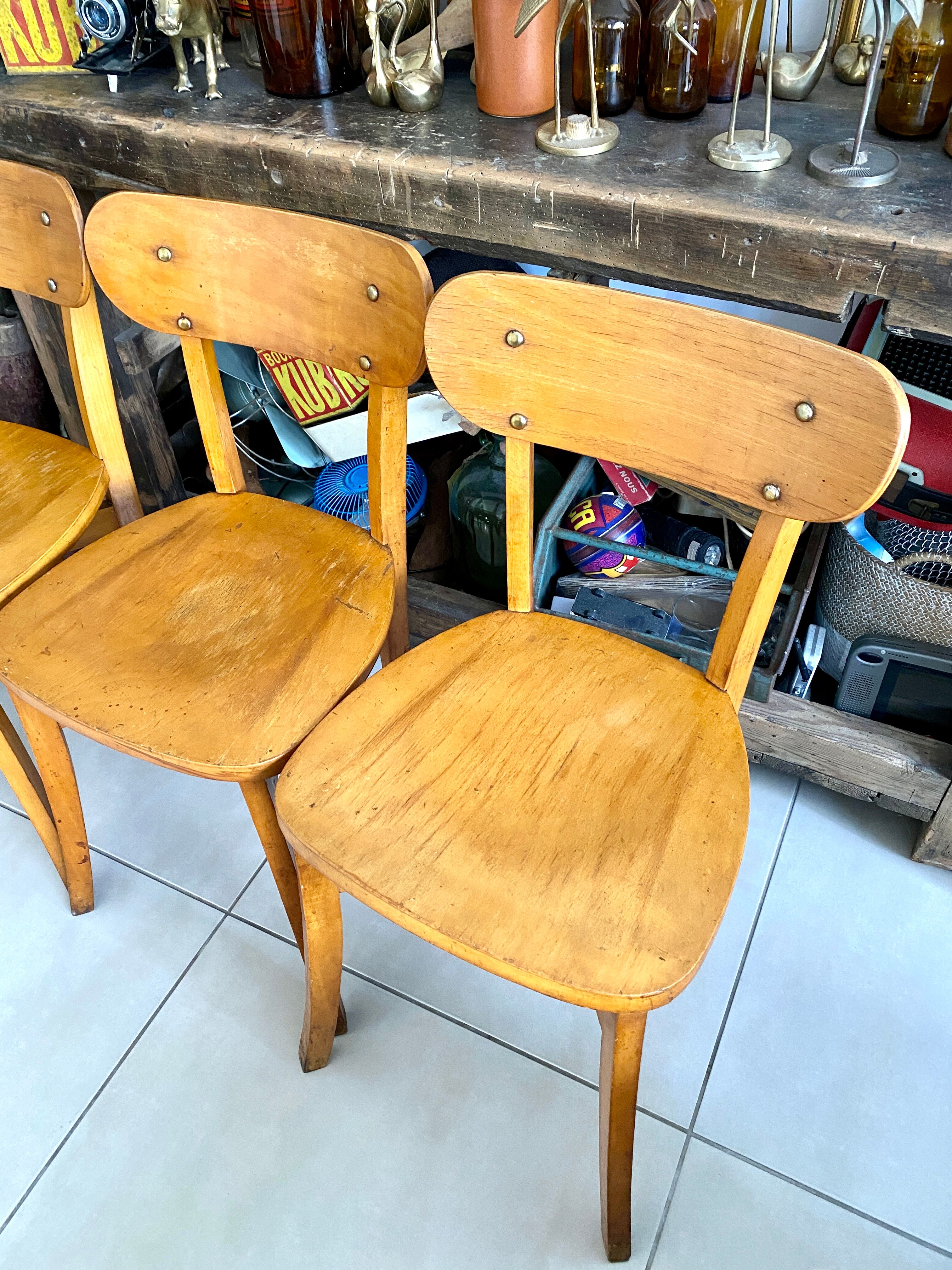 Lot de 5 chaises bistrot