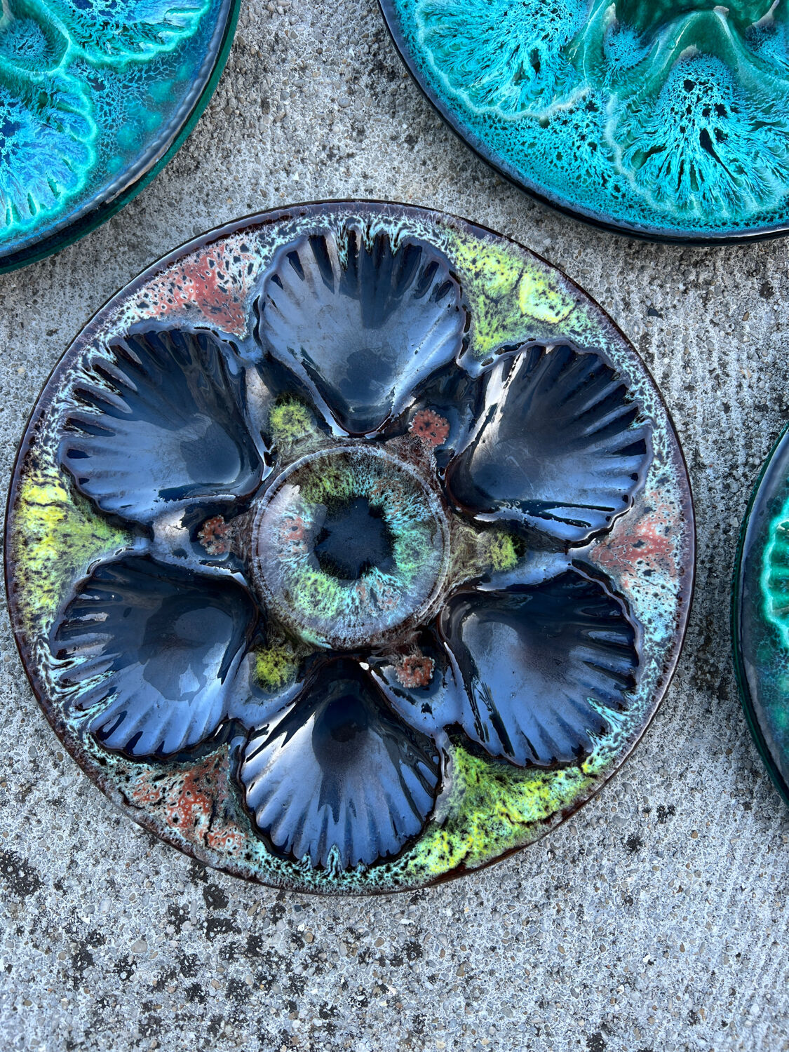 Vallauris oyster plates