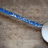 Louche émaillée bleue vintage