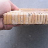 Rectangular mirror in vintage rattan 40x55cm