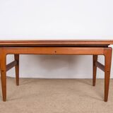 Danish extendable table, high and low, in teak by Kai kristainsen1960.