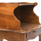 Pair of walnut bedside tables