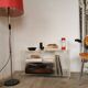 80s plexiglass hi-fi furniture shelf