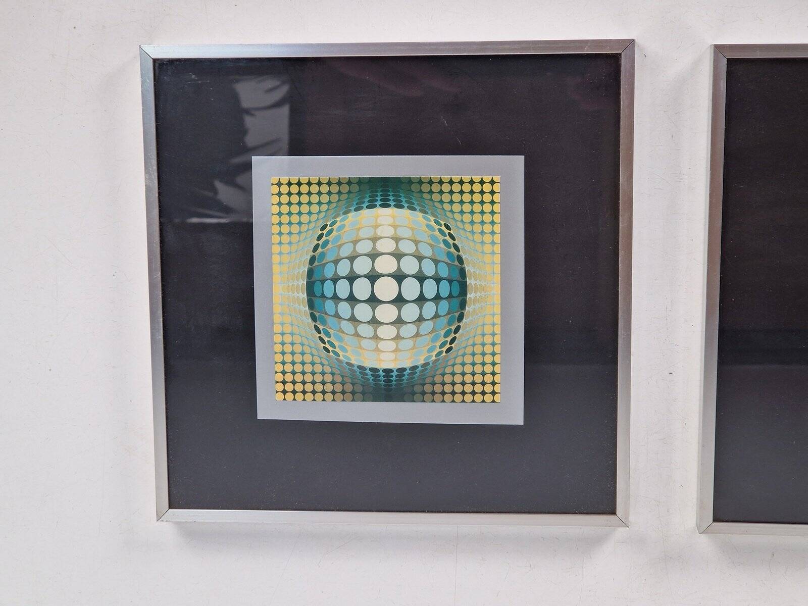 Victor Vasarely, Compositions, 1970s, Gelatin Offset Lithographs, Set of 2