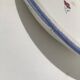 Mary Lou Digoin hollow dish blue edge diameter 25