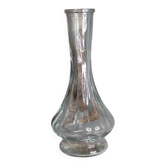 Vase soliflore en verre pressé