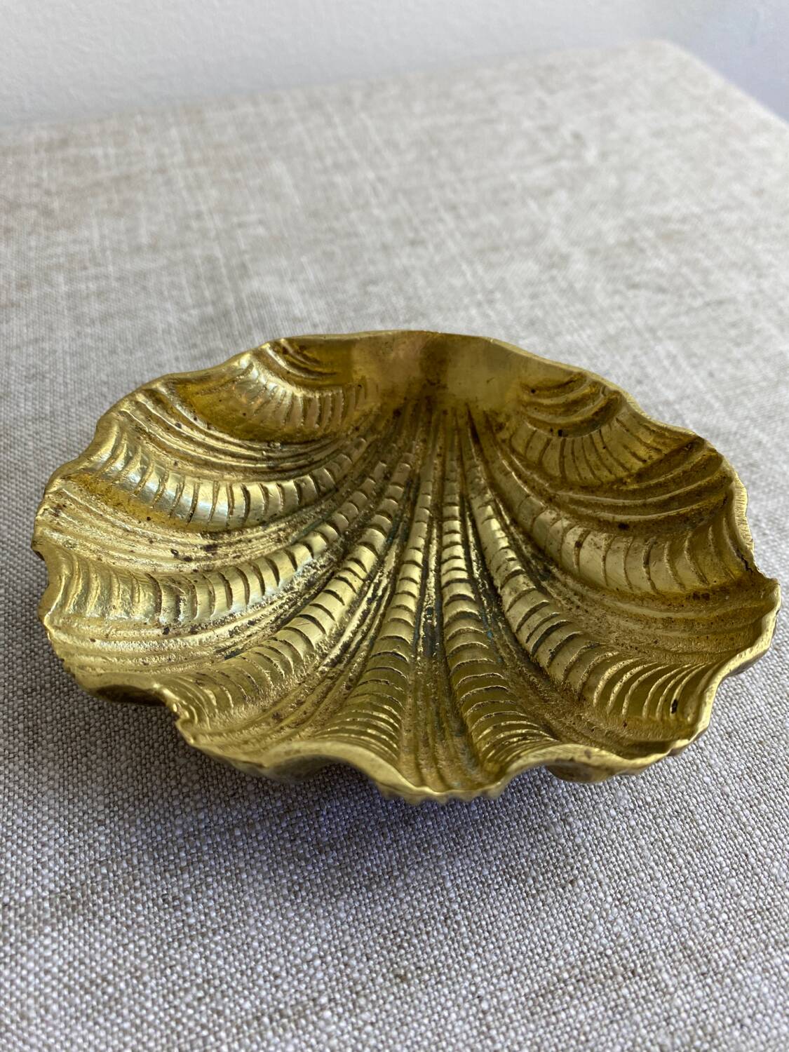 Bronze holy water stoup shell