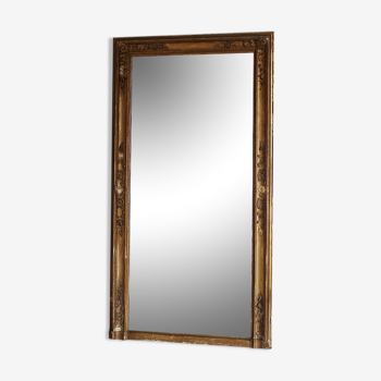 Miroir rectangulaire doré 160x85cm